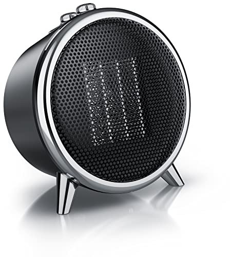 Brandson - Keramik Heizlüfter - Elektro Heizung Badezimmer Lüfter - 1500 Watt - zwei Leistungsstufen - stufenlose Temperaturregelung - Keramik Heizelement - Thermosicherung - Umkippschutz