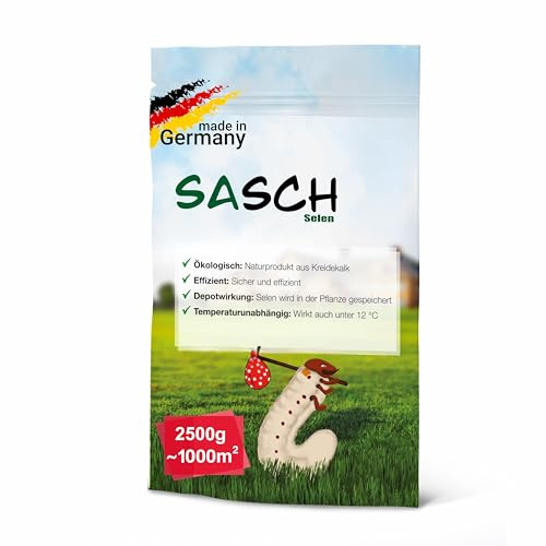 SASCH Selen® für 1000m² – Selen-Kalk zur Bodenverbesserung – gezielt für belastete Wurzelzonen – bei Wurzelfraßschäden im Rasen und Garten – Depotwirkung, ohne chemische Keule – ideal fürs Hochbeet