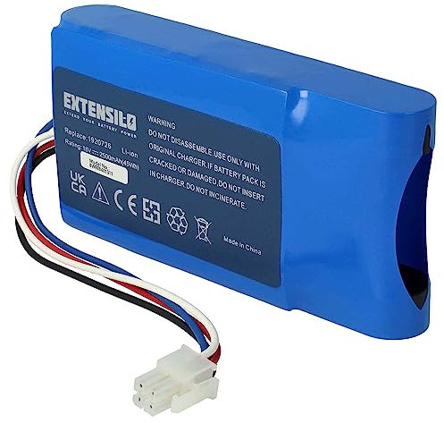 EXTENSILO batteria sostituisce Yard Force 1920726, GMBE-SP10283, GMBE-SP11571 per tagliaerba, robot tagliaerba (2500mAh, 18V, Li-Ion)