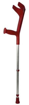 Flexor - Bastón Inglés de Aluminio para Adultos (x1 ud) | Altura Ajustable | Resistencia y Durabilidad | Empuñadura Ergonómica y Confortable | Diseño Elegante y Moderno, Rojo | 1 Unidad