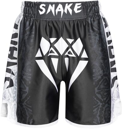 Runhomal Boxningsshorts, barn, pojke, MMA kickboxning, fitness träningskamp korta byxor sport kickboxning träning grappling Muay Thai strid 3–16 år, Typ A, 9-10 ans