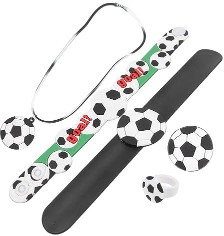 MUSISALY 1satz Fußball Schmuckset Für Junge Mädchen Teiliges Armband Halskette Brosche Und Lustige Fußballparty Dekoration Für Junge Fans Und Teammitglieder
