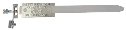 Earth Clamp Earth Silver Clamp Strap Electrical Cable Wire Bonding Radiator Water Gas Pipe Adjustable Internal Earth Clamp Silver 14mm - 135mm Earth Bonding Straps Clamp - 1 PCS