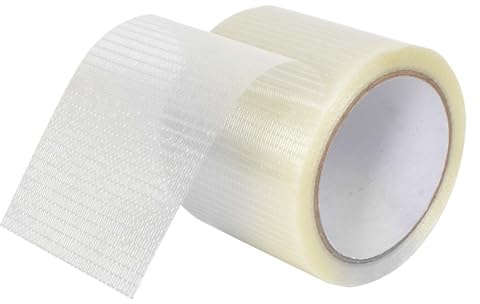Homirty RV Awning Repair Tape 20 m x 8 cm Tent Repair Tape Waterproof Tent Repair Tape Transparent Fiberglass Tape Patch Tape for RV Tent, Awning Tarpaulin, Waterproof Boat Cover Repair