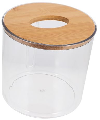 IMIKEYA Wc Rollenhalter Mit Deckel Wandhalterung Für Toilettenpapier Runde Taschentuchbox Organizer Aufbewahrungsbox Aus Tissuehalter Für Badezimmer Arbeitsplatte Tischplatte Organizer