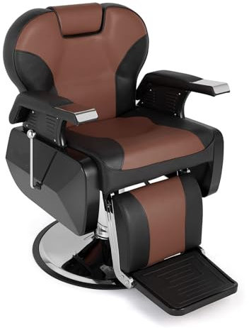 Tdfersasdw Robuster, Verstellbarer Friseurstuhl, 360° drehbar und höhenverstellbar, trägt bis zu 200 kg, für Friseursalons und Schönheitssalons,4