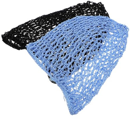 COLLBATH 2stücke Teiliges Gehäkeltes Haarnetz Mit Elastischem Atmungsaktivem Netz Für Damen Und Mädchen Schonender Haarpflege-schutz Langlebig Und Komfortabel Zum Schlafen Und Haarstyling