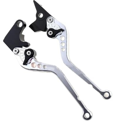 Manetas Freno para Triumph para Tiger 800 XC/XR/para XCX/para XRX 2015 2016 2017 2018 Palancas Embrague De Freno con Mangos Largos/Cortos para Motocicleta Palancas De Freno(Long Silver)