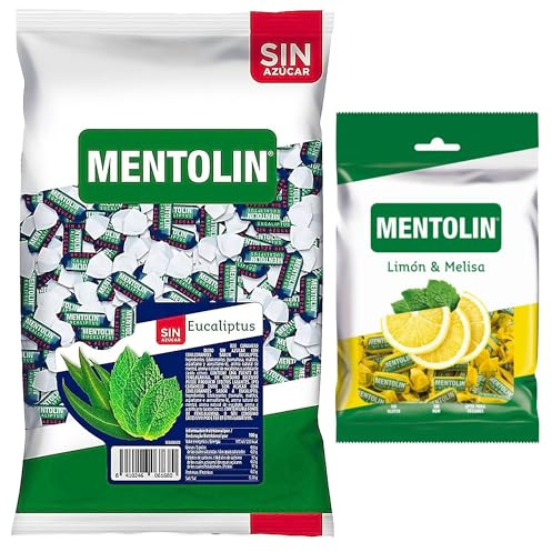 Mentolín caramelos duros eucaliptus s/a bolsa 1kg y de regalo limon melisa 150g