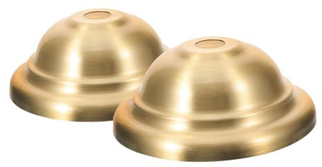 Veemoon Rosaces En Laiton Pur Suspendre Vintage, Embout De Luminaire Et Plaque Suspendre Lumineuse, Style Rétro, Support Stable Pour Lampe, Lot De 2 Pièces, Éclairage Intérieur Salon Et Salle à Manger