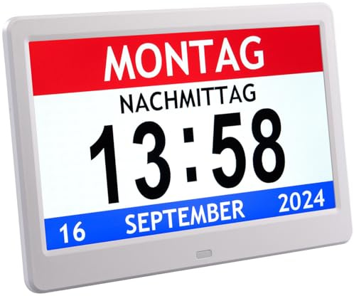 Horloge numérique 10 avec fonction rappel et cadre photo [infactory]