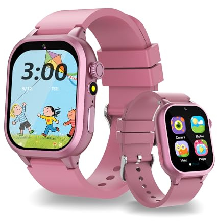 YEDASAH Kids Smart Watch 32 Games, 3 Sports Pedometer, Audio Books&Study Cards, School mode, Alarm Clock, Fun Camera, 13 Habit Tracking, Kids Christmas Birthday Gift, Smartwatch for Girls