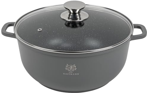 KARL HAUSMANN Aluguss Topf 28 cm 6.5 L mit Deckel, Induktion, Rund