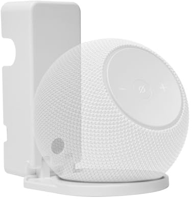 shinar Support Mural pour Dot Max 2025 - Peu encombrant - Accessoire pour Support Dot Max avec Gestion des câbles intégrée - Pas de vis nécessaire (Blanc)