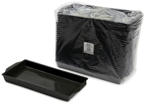 Oasis Lot de 25 soucoupes en Plastique pour aménagements Floraux Vert
