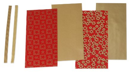 Knorr Prandell 8308220 - Verzierwachs Sortiment, Größe: 175 x 80 x 0.5 mm, Weihnachten rot