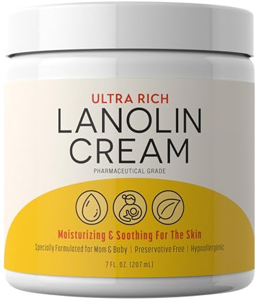 Sundance Lanolin Cream | 7 Fluid Ounces | Ultra Rich Pharmaceutical Grade | Hypoallergenic Supplement