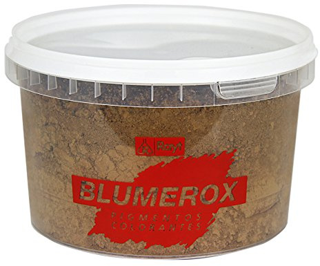 Rayt 1187-71 Pigmento en polvo. Colorante para cemento blanco o gris, cal y yeso. Altísimo poder colorante. Pigmentos de primera calidad. Color PARDO CLARO 09. 450g.