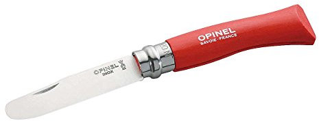 Opinel 2541439 Kinder Kindermesser, rot, 10cm Taschenmesser, One Size