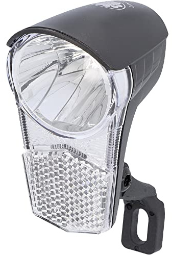 FISCHER Fahrrad Dynamo LED-Frontlicht 25 Lux, mit Scheinwerferhalter und Überspannungsschutz, StVZO-zugelassen