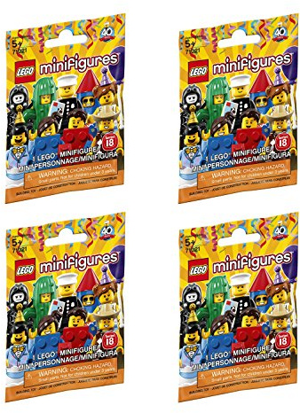 LEGO Serie Minifigure 18 - Sacchi Nuovi ciechi sigillati - Insieme Casuale di 4 (71021)