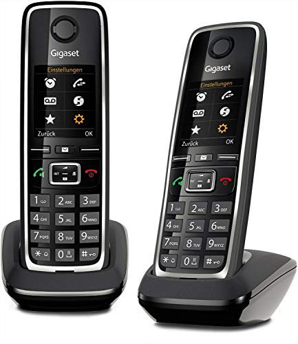 Gigaset C530 Duo Analog/DECT telephone Identificatore di chiamata Nero