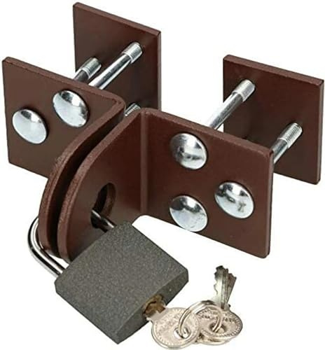 KOTARBAU® Überfalle 50 mm Kellerverschluss Sicherheitsüberfalle mit Vorhängeschloss Schloss Vorrichtung Türbeschlag Türvorhängeschloss Verschrauben