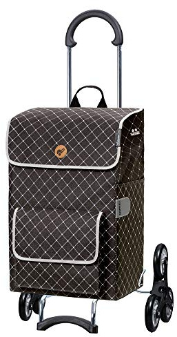 ANDERSEN Einkaufstrolley - Treppensteiger Scala Shopper Tamo anthrazit 51 L Reflektor,Thermo, leichtgängig, Räder abnehmbar, Treppensteiger