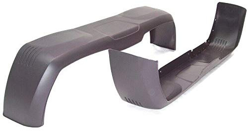 D+L GmbH 2 x Tandem Doppelachs Kotflügel Trailer Anhänger Kunststoff schwarz 24/146 cm AWZ