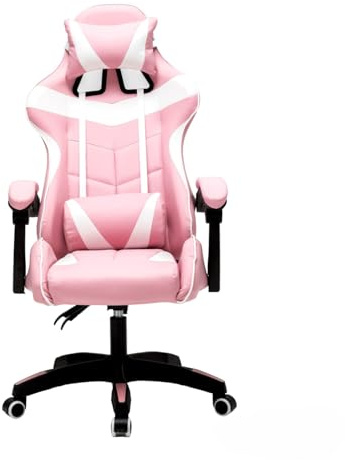 VDD - Gaming Stuhl Cyclone - Bürostuhl - Racing Gaming Stuhl - Rosa Weiß