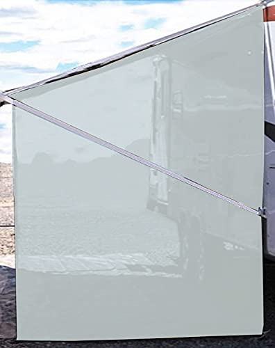Tentproinc Wohnmobil-Markise, Seiten-Sonnenschutz, 2,9 x 18,1 cm, Grau, Netzgewebe, Sonnenschutz, Komplett-Set, Wohnmobil, Camping, Anhänger, Überdachung, UV-Blocker