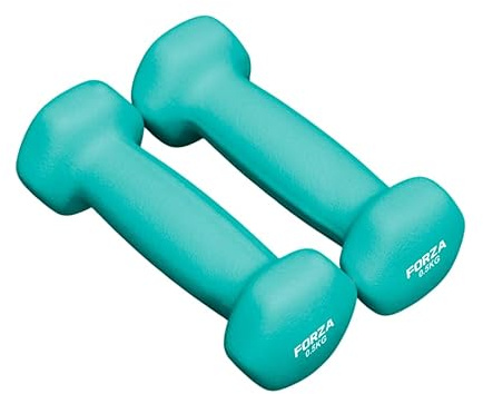 METIS Neoprene Hex Dumbbells | Pair of Dumbbells with Non-Slip Grip – Ergonomic Design for Strength Training & Home Workouts – Available in Multiple Weight Options (0.5kg (Pair))