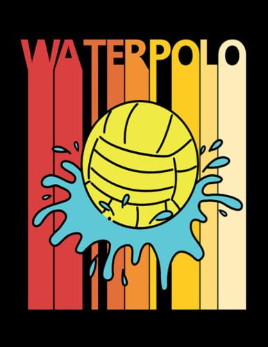 Water Polo Vintage 1980s Water Polo Sports Notebook For All Ages All Genders: (8.5 x 11 inches) 100 Pages
