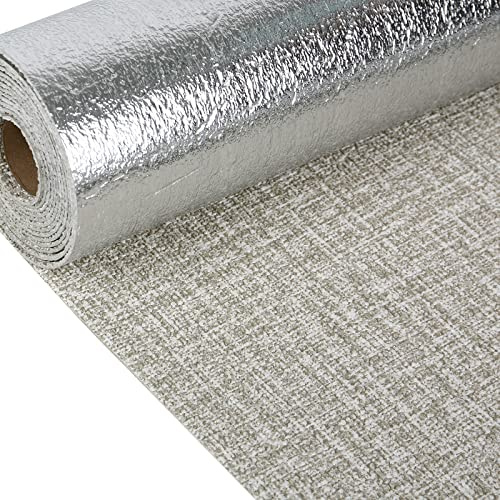MENAYODA Papier peint 3D autocollant - 10 x 0,5 m - Film isolant imperméable - Autocollant mural - Brique - Pour cuisine, salon, chambre à coucher - Gris
