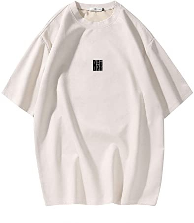 Maglietta da uomo Streetwear Harajuku a maniche corte con girocollo, L