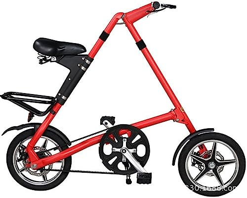 Kcolic Mini-Klapprad, 16 Zoll, Doppelscheibenbremsen, faltbares City-Fahrrad, Aluminiumrahmen A,16inch