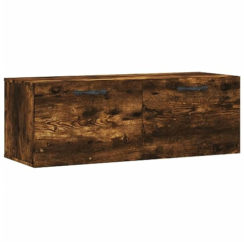 vidaXL Wandschrank Räuchereiche 100x36,5x35 cm Holzwerkstoff