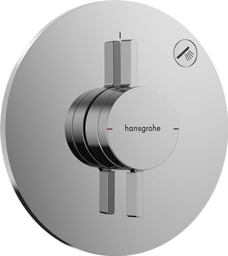 hansgrohe DuoTurn S - Duscharmatur Unterputz für 1 Verbraucher, Mischbatterie Dusche rund, Einhebelmischer für iBox universal 2, Chrom