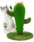 AUSCAT Cat Scratching Post, Cute Cactus Scratching Post, Nature Sisal Cat Scratcher for Indoor Cats and Kittens