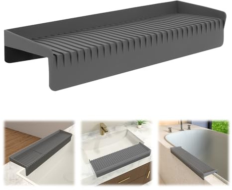 Copertura per lavello Protettore in Silicone per Bordi e Paraspruzzi, Accessorio Multifunzione Aggiornato al 5° Grado, Paraspruzzi per Vasca da Bagno, Protezioni per Piano di Lavoro per Cucina in