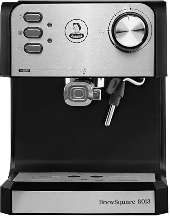 JUANITA Brewsquare Kaffeevollautomat 850W, Kaffeemaschine mit Mahlwerk 20 Bar, Espressomaschine 1.6L, Kaffeevollautomaten mit Doppeltem Auslassarm, Coffee Machine mit Dampfarm, Inklusive Zubehör