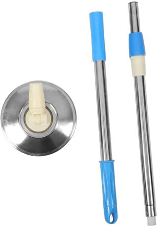 Didiseaon Manche De Balai Rotatif Inox Télescopique Renforcé Bleu Anti-pincement Pour Sol Parquet Carrelage Usage Domestique