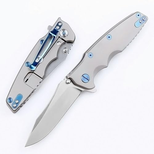 Joa Kleine handliches werkzeug stahl messer rutschfest Survival Tragbare Camping outdoor messer neck knife edc Jagdmesser slim taschenmesser titan klappmesser hochwertige faltmesser tanto