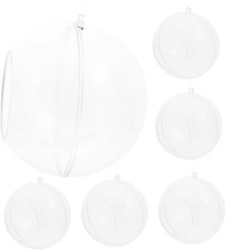 Cabilock 6 Globos Acrílicos Transparentes Soporte Esférico para Plantas Aire Decoración Hogar
