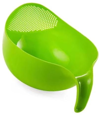 Panier de Passoire de Lavage de Riz avec Poignée, Passoire en Plastique Passoire Alimentaire Passoire de Cuisine Polyvalente pour le Riz, les Légumes et les Fruits (Grand Vert)