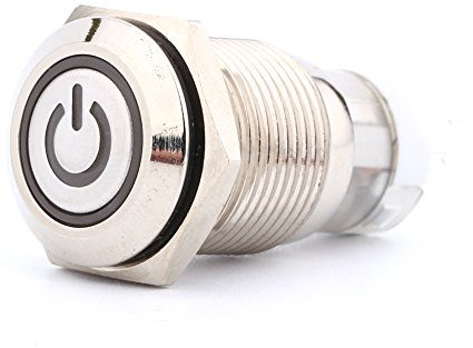 16 -mm -Verriegelungschalter mit Metall -LED für 12 -V -Stromversorgungssteuerung