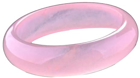 Rosa Jade-Armreif für Damen, natürlicher echter Quarz-Jade-Armreif, Schmuck, Einheitsgröße, Achat