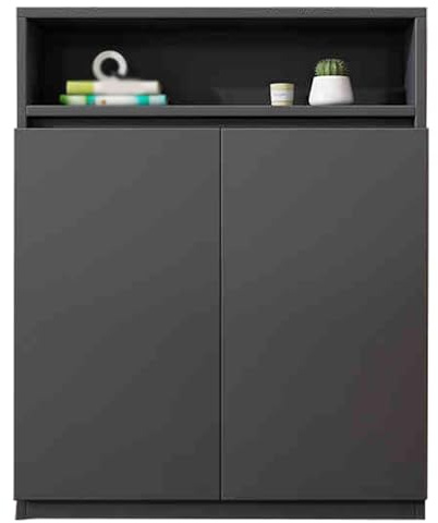 Moderna cubierta para radiador, estante de armario, elegante cubierta de calefacción de madera para sala de estar, fácil de limpiar, almacenamiento decorativo, gris oscuro, 100 cm, muebles funcionales