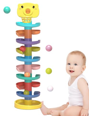 Ball Drop Spielzeug, Lightweight, – Turm Wirbelnde Ballenturm Bunt, langlebig schön lustig Neuheit, Ball Spiel STEM pädagogisch | Mehrzweck Outdoor Indoor Utility versatile