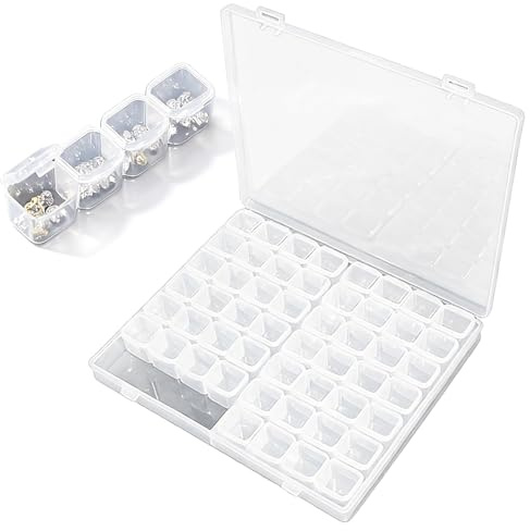 Diamond Painting Aufbewahrungsbox Mit 56 Fächern,Diamond Painting Box | Diamond Painting Aufbewahrung,Für Schmuck, Abnehmbar, Multifunktional, Organizer Für Ohrringe/Strass/Diamantmalerei